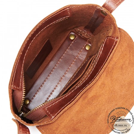  Кожаная сумка "Калифорния Нью" (коньяк)